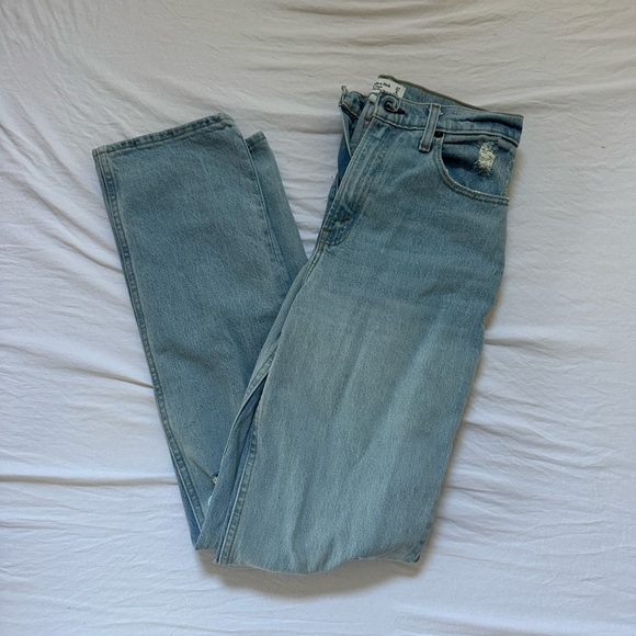 Abercrombie & Fitch 90’s high rise straight jeans 27Long - Picture 3 of 6